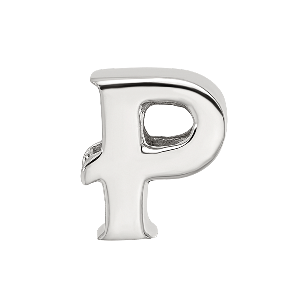 Sterling Silver Reflections Letter P Bead