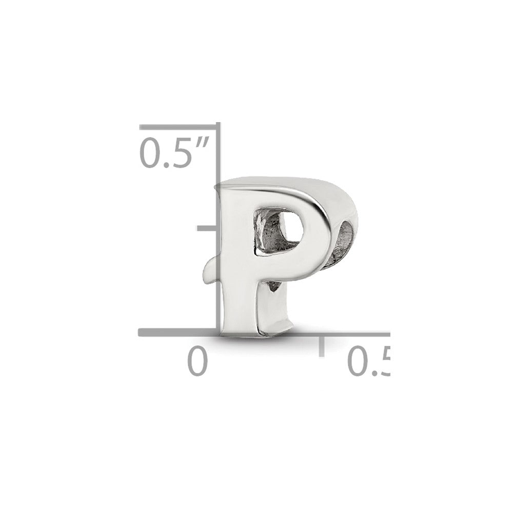 Sterling Silver Reflections Letter P Bead