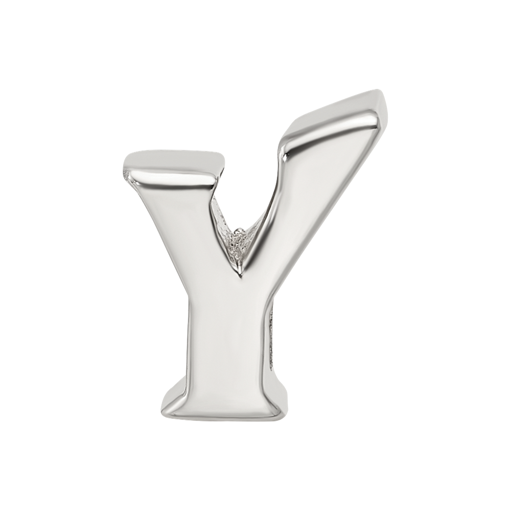 Sterling Silver Reflections Letter Y Bead