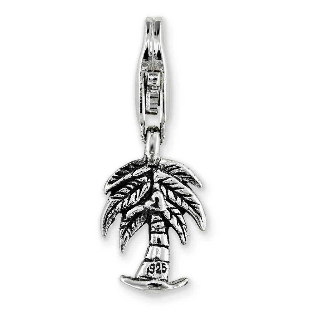 Sterling Silver Reflections Palm Tree Click-on for Bead