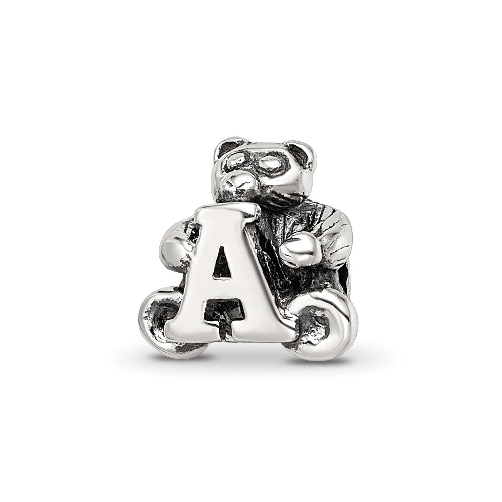 Sterling Silver Reflections Kids Letter A Bead