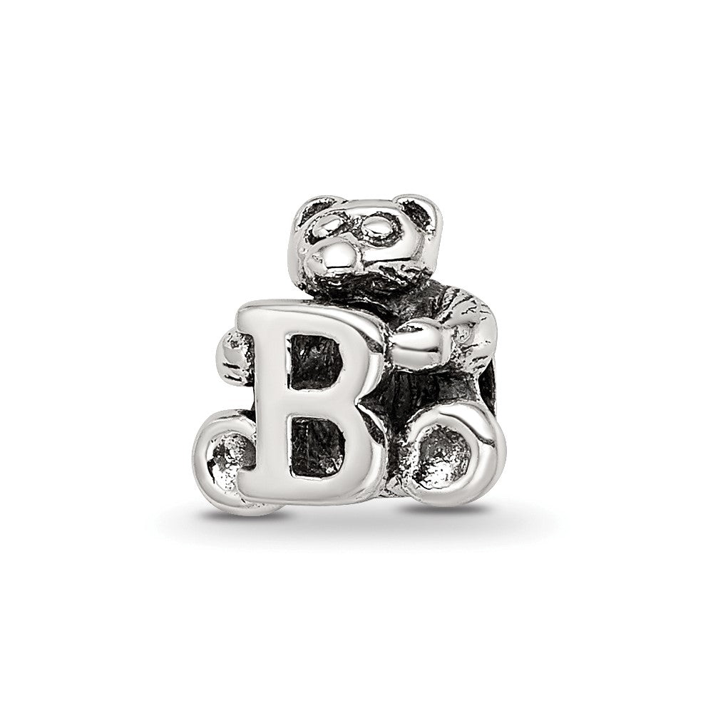 Sterling Silver Reflections Kids Letter B Bead