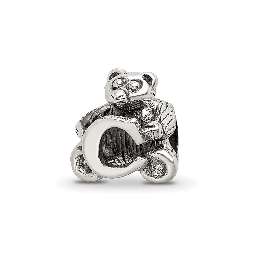 Sterling Silver Reflections Kids Letter C Bead