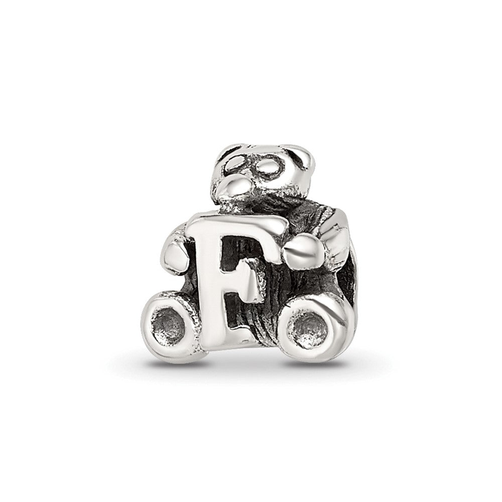 Sterling Silver Reflections Kids Letter F Bead