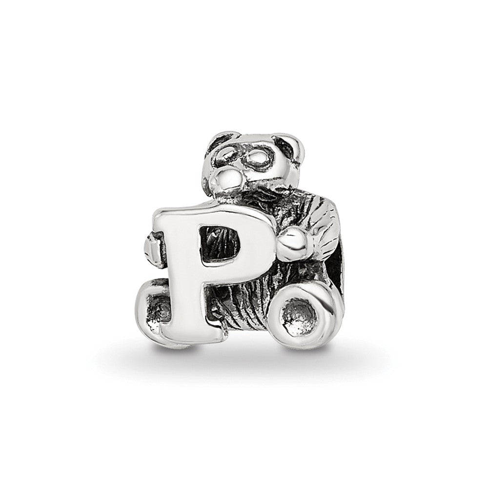 Sterling Silver Reflections Kids Letter P Bead