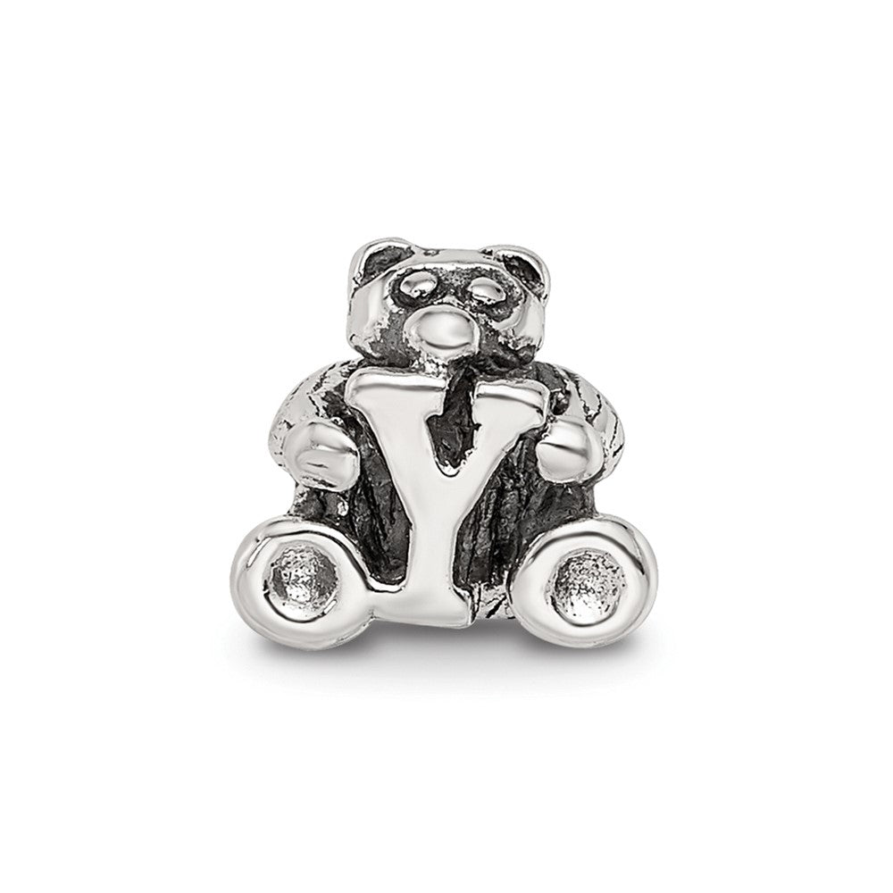 Sterling Silver Reflections Kids Letter Y Bead