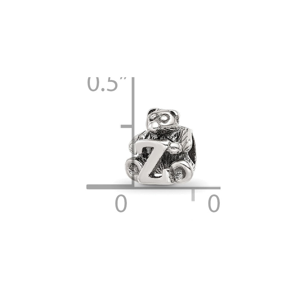 Sterling Silver Reflections Kids Letter Z Bead