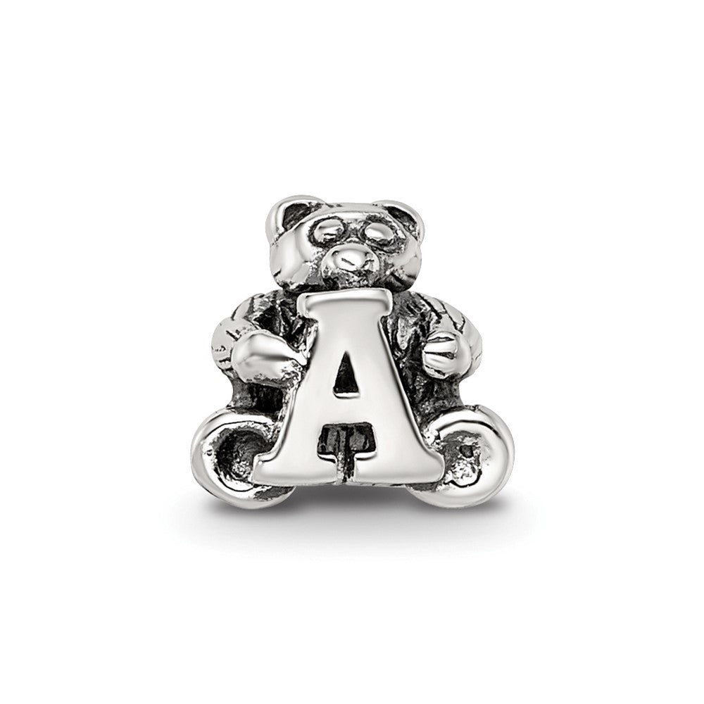 Sterling Silver Reflections Kids Letter A Bead