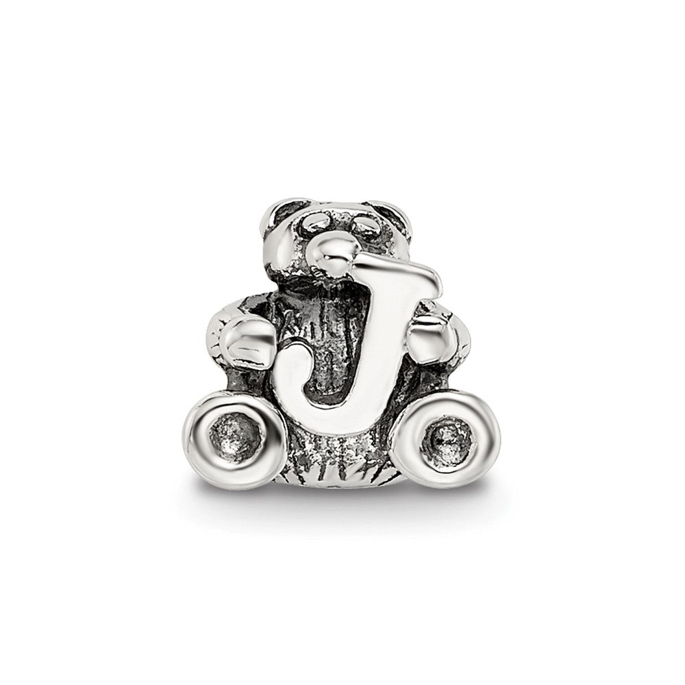 Sterling Silver Reflections Kids Letter J Bead