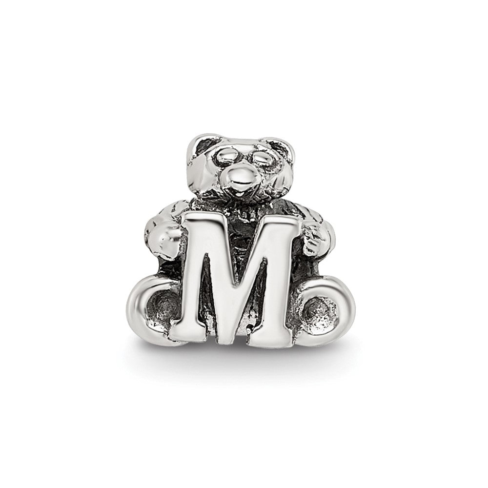 Sterling Silver Reflections Kids Letter M Bead