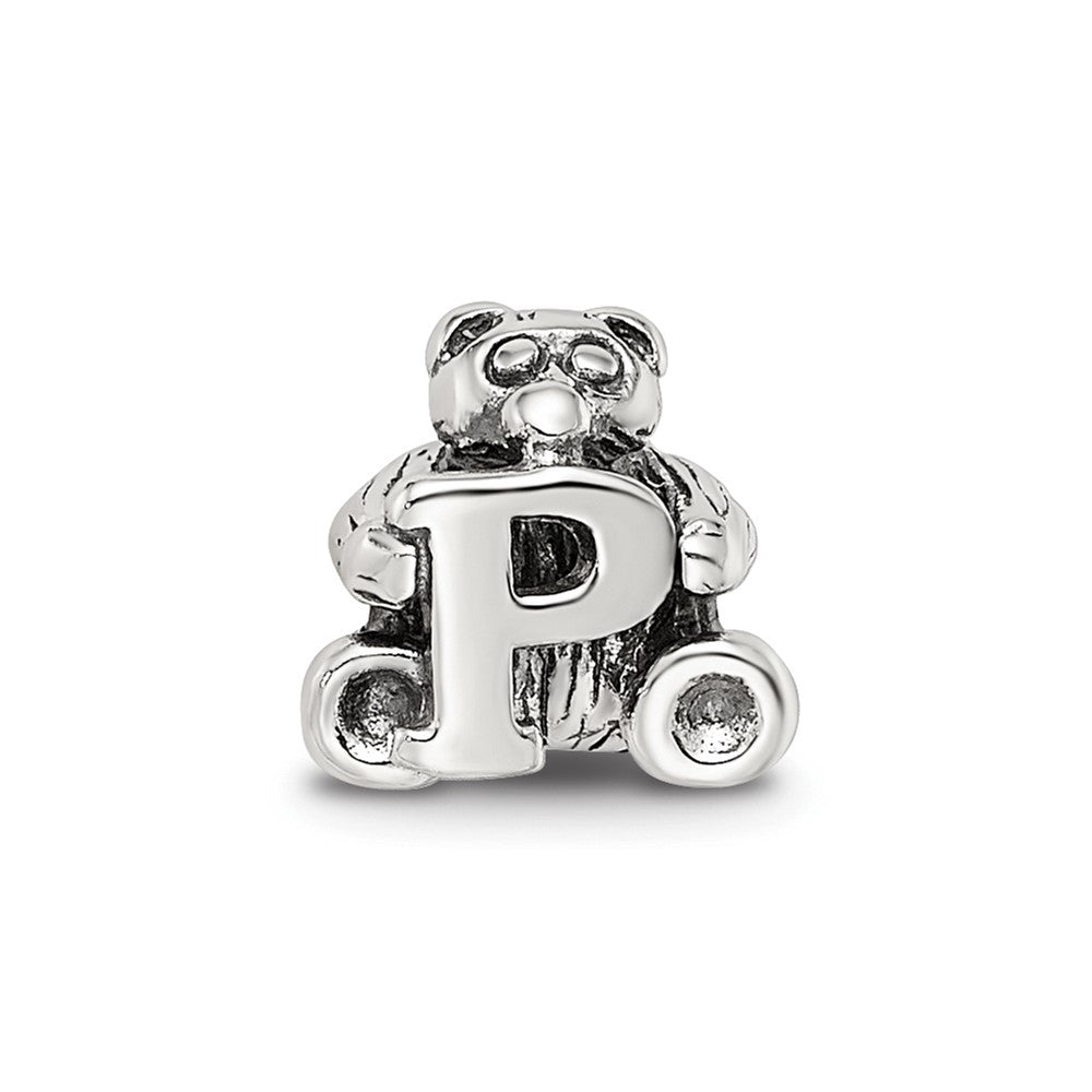 Sterling Silver Reflections Kids Letter P Bead