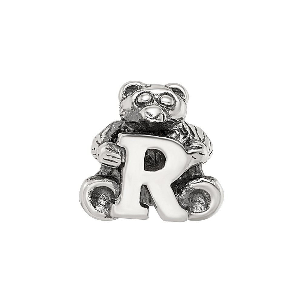 Sterling Silver Reflections Kids Letter R Bead