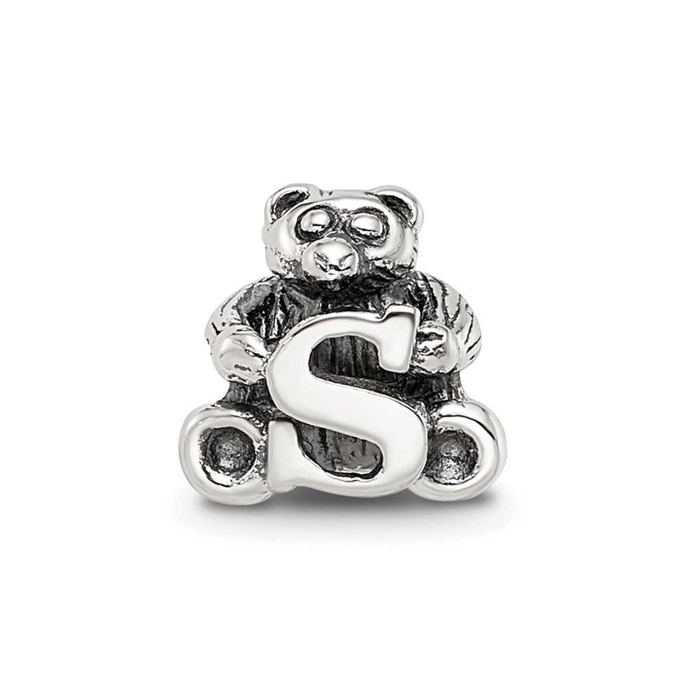 Sterling Silver Reflections Kids Letter S Bead