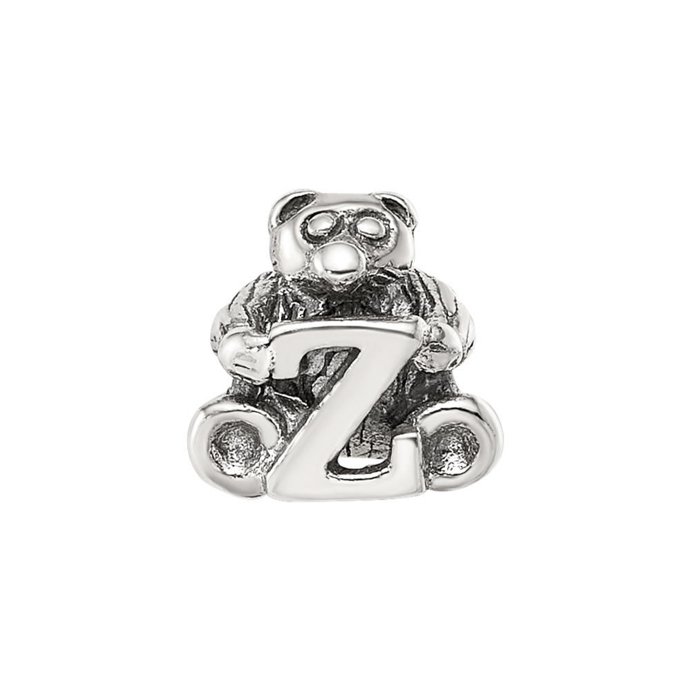 Sterling Silver Reflections Kids Letter Z Bead