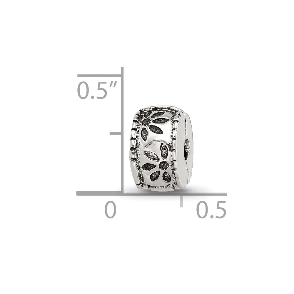 Sterling Silver Reflections Kids Floral Clip Bead