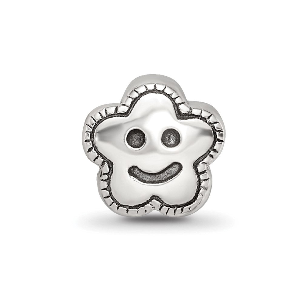 Sterling Silver Reflections Kids Smiley Flower Bead