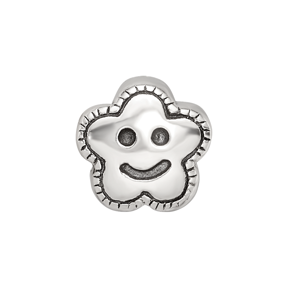 Sterling Silver Reflections Kids Smiley Flower Bead