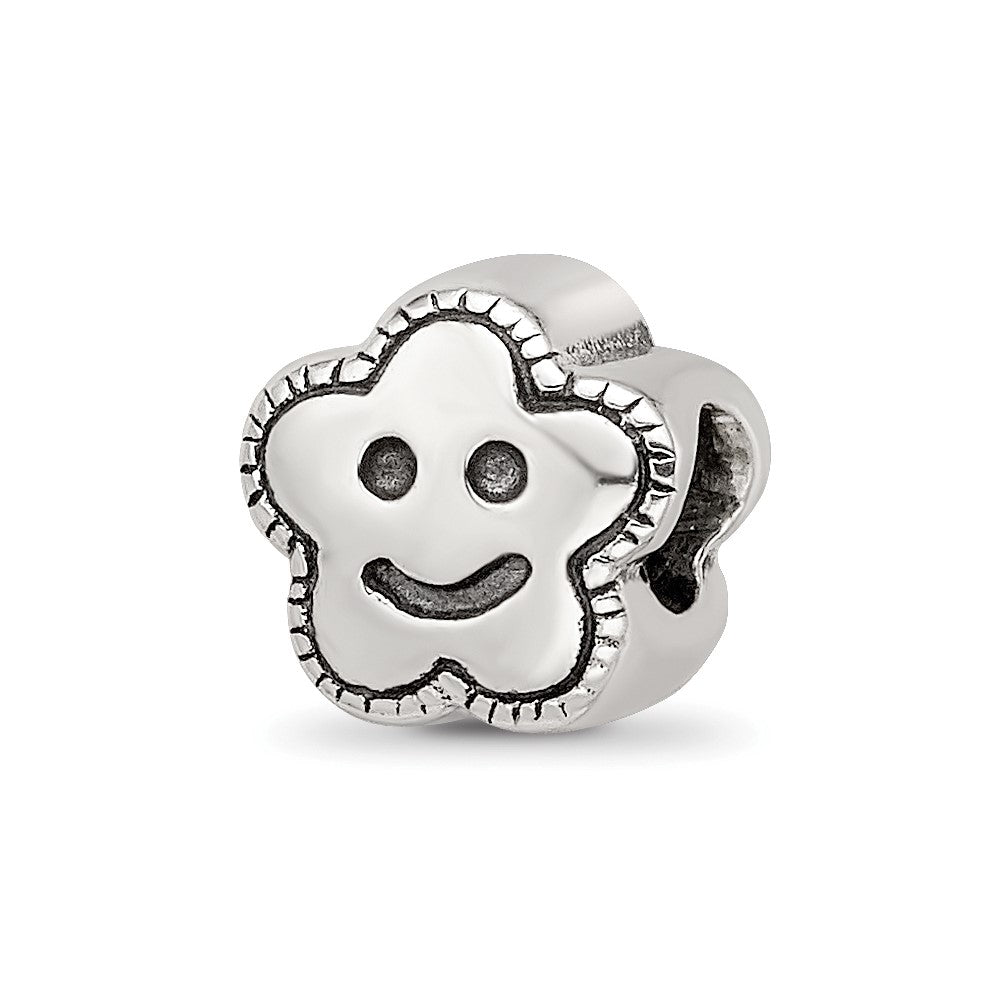 Sterling Silver Reflections Kids Smiley Flower Bead