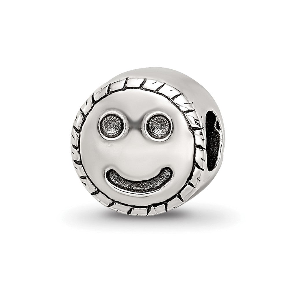 Sterling Silver Reflections Kids Smiley Face Bead