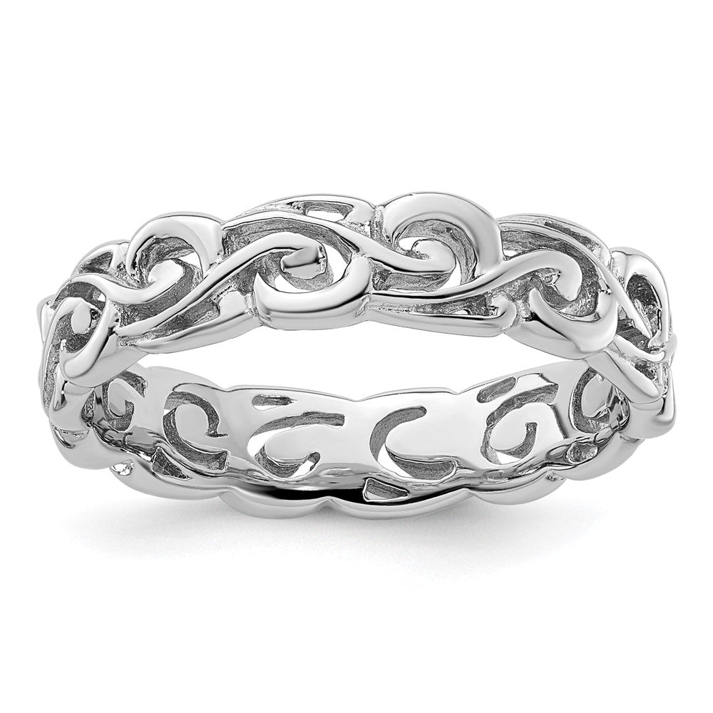 Sterling Silver Stackable Expressions Polished Ring