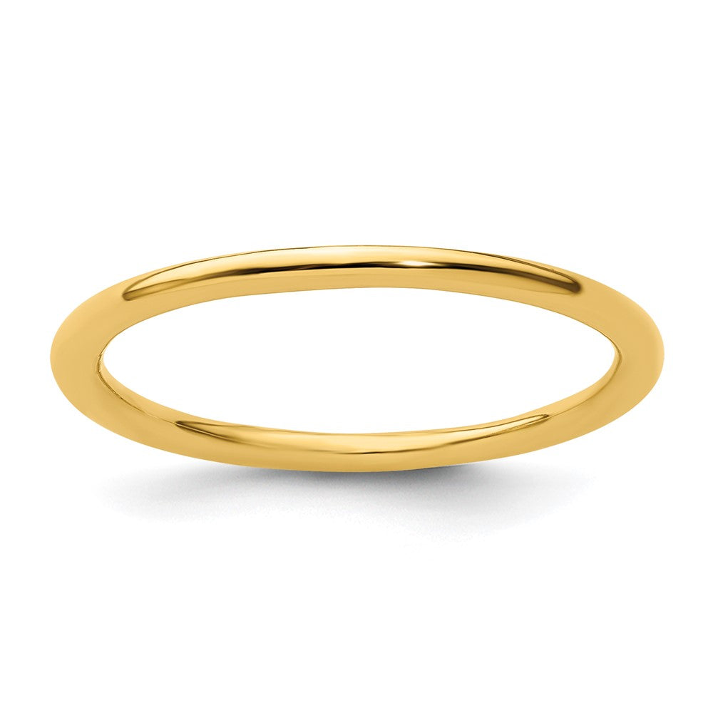 Sterling Silver Stackable Expressions Gold-plated Polished Ring