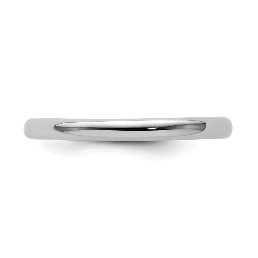 Sterling Silver Stackable Expressions Rhodium Polished Ring