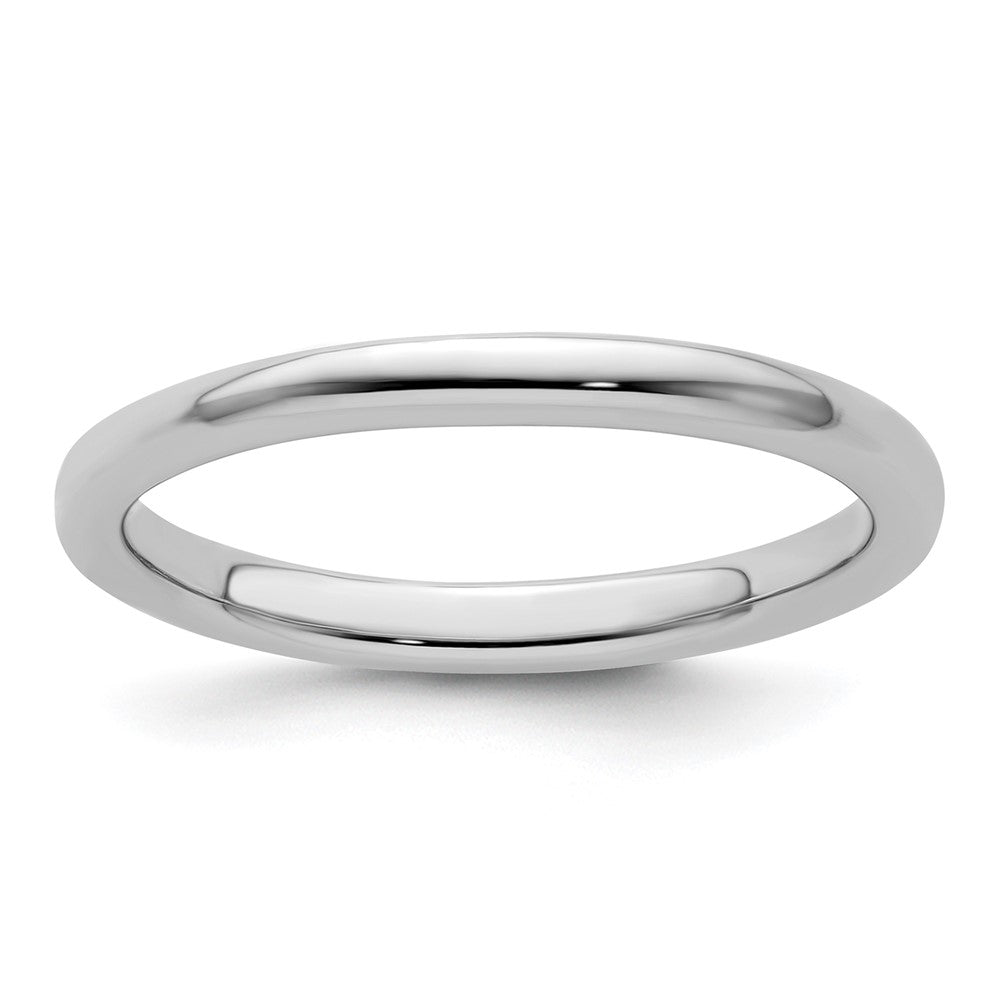 Sterling Silver Stackable Expressions Rhodium Polished Ring