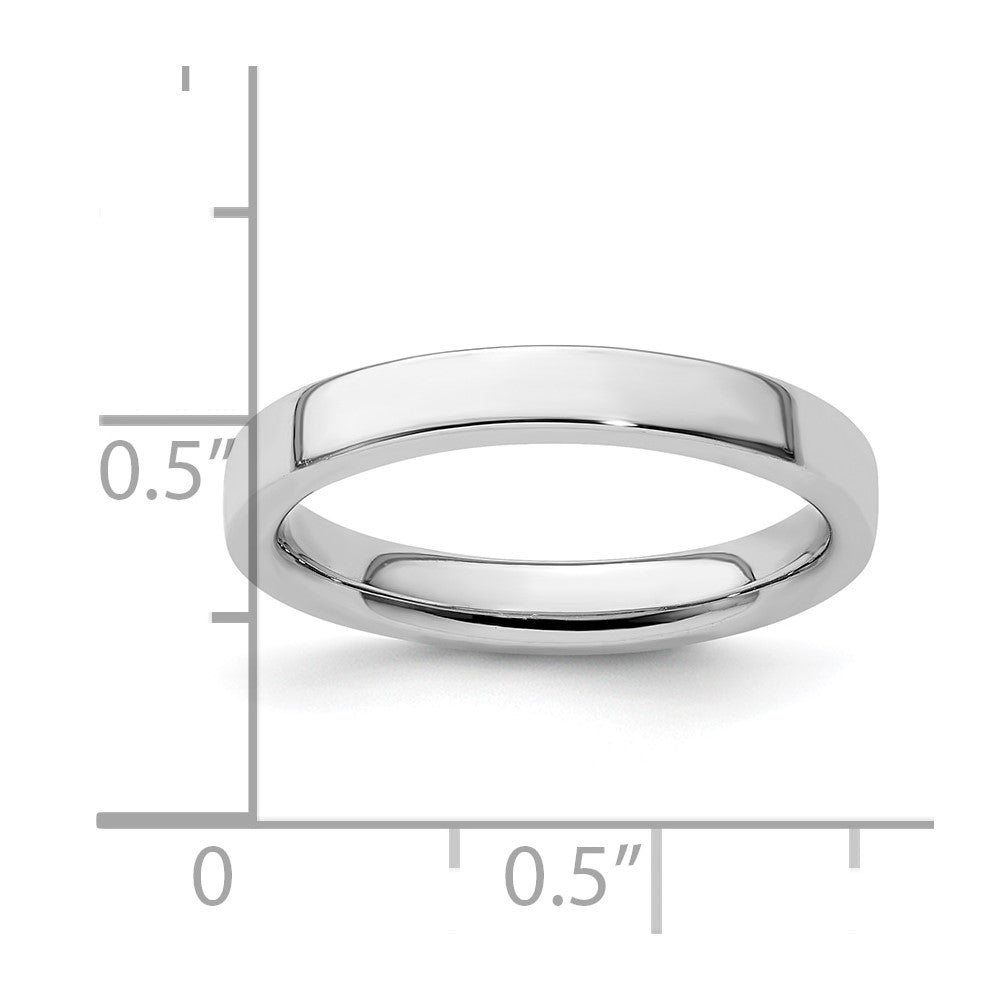 Sterling Silver Stackable Expressions Rhodium Ring