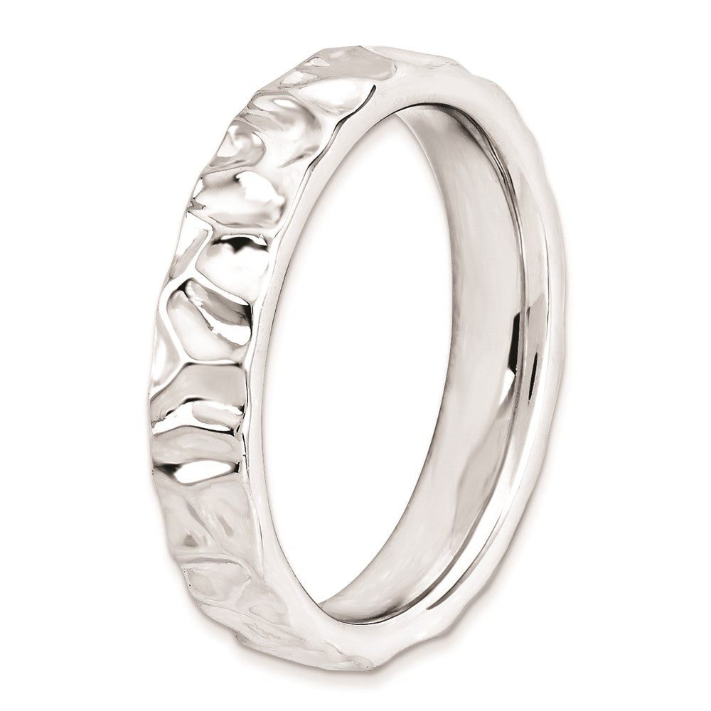 Sterling Silver Stackable Expressions Rhodium Ring