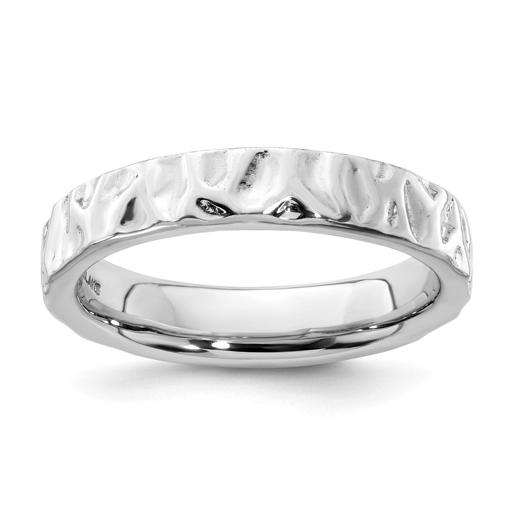 Sterling Silver Stackable Expressions Rhodium Ring