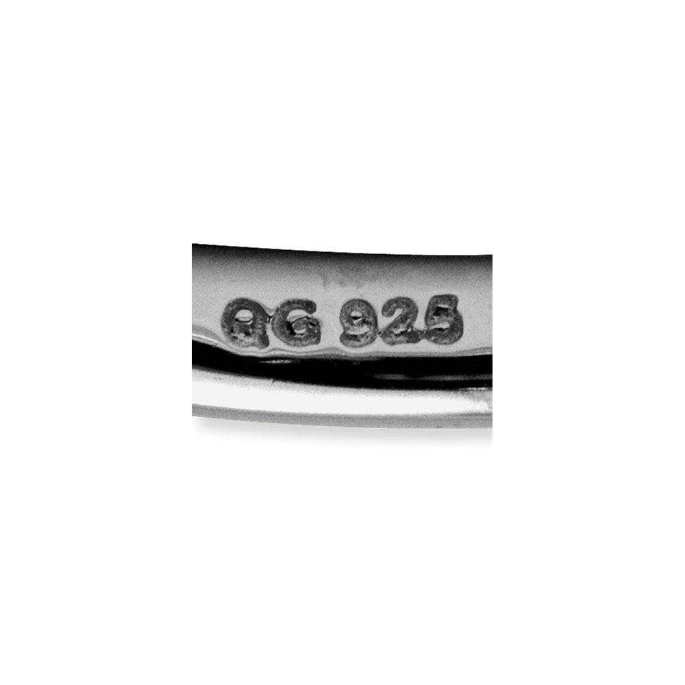 Sterling Silver Stackable Expressions Black-plated Ring