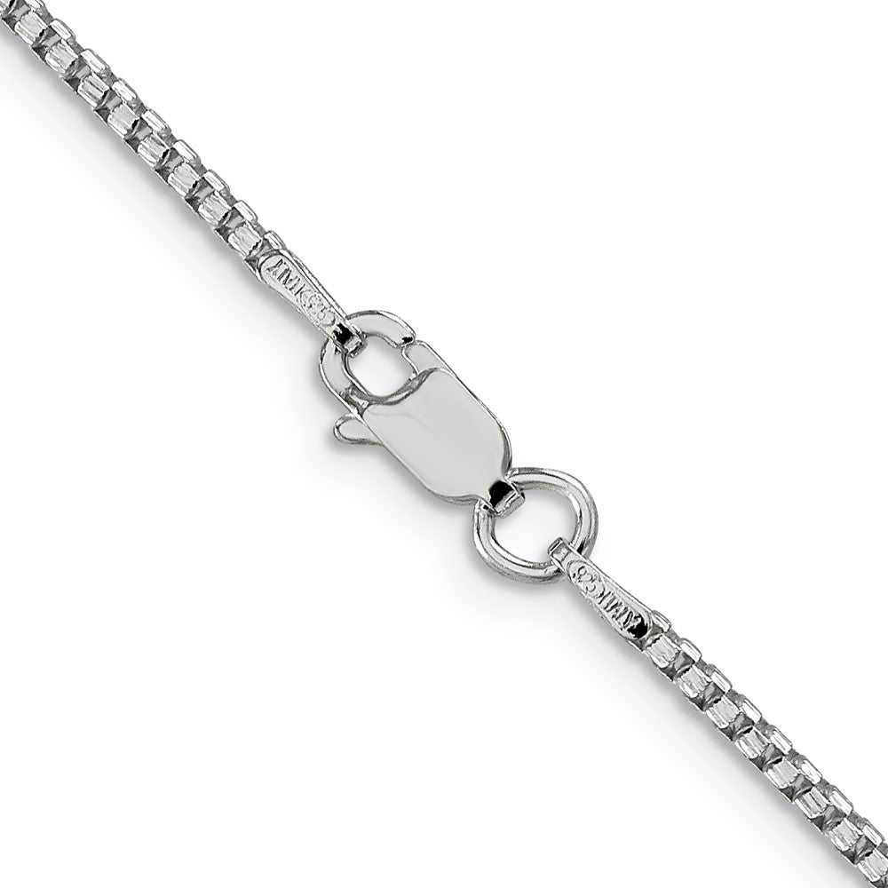 Sterling Silver 1.75mm Diamond-cut Round Box Chain