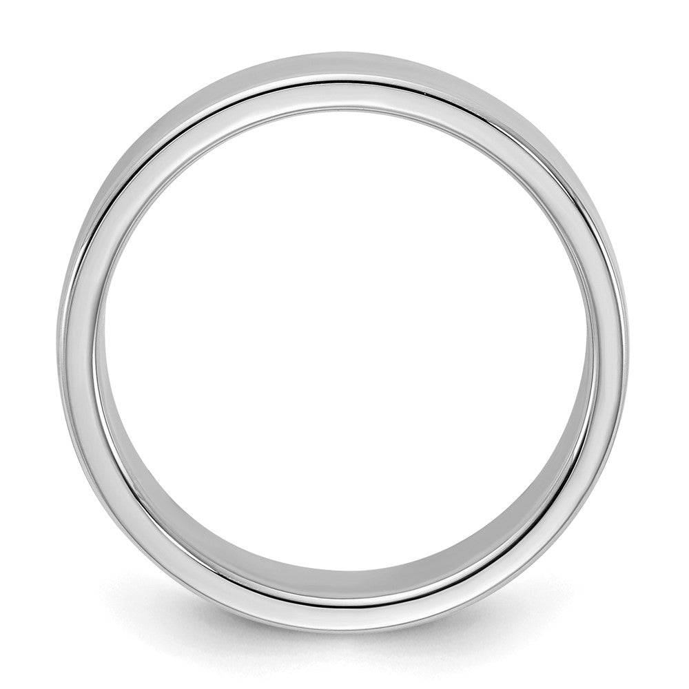 Sterling Silver Rhodium-plated 5mm Flat Band