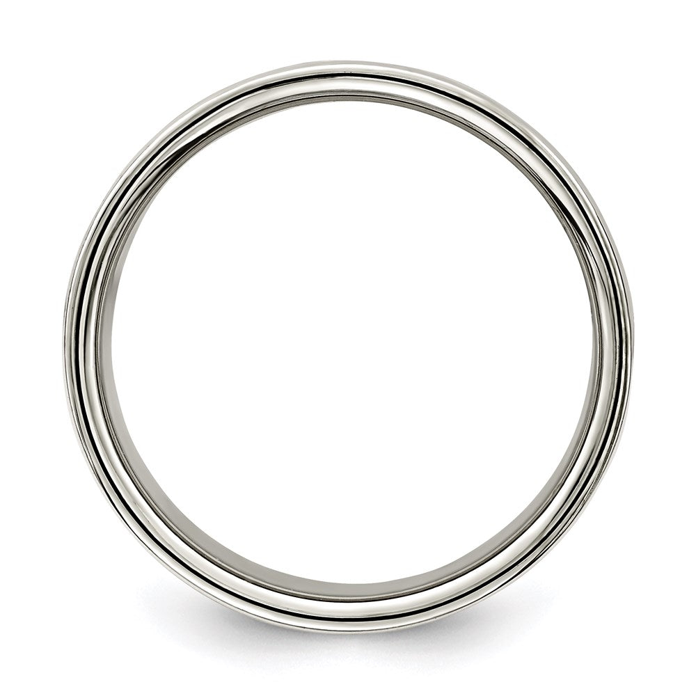 Sterling Silver 10mm Lightweight Flat Size 8 Band