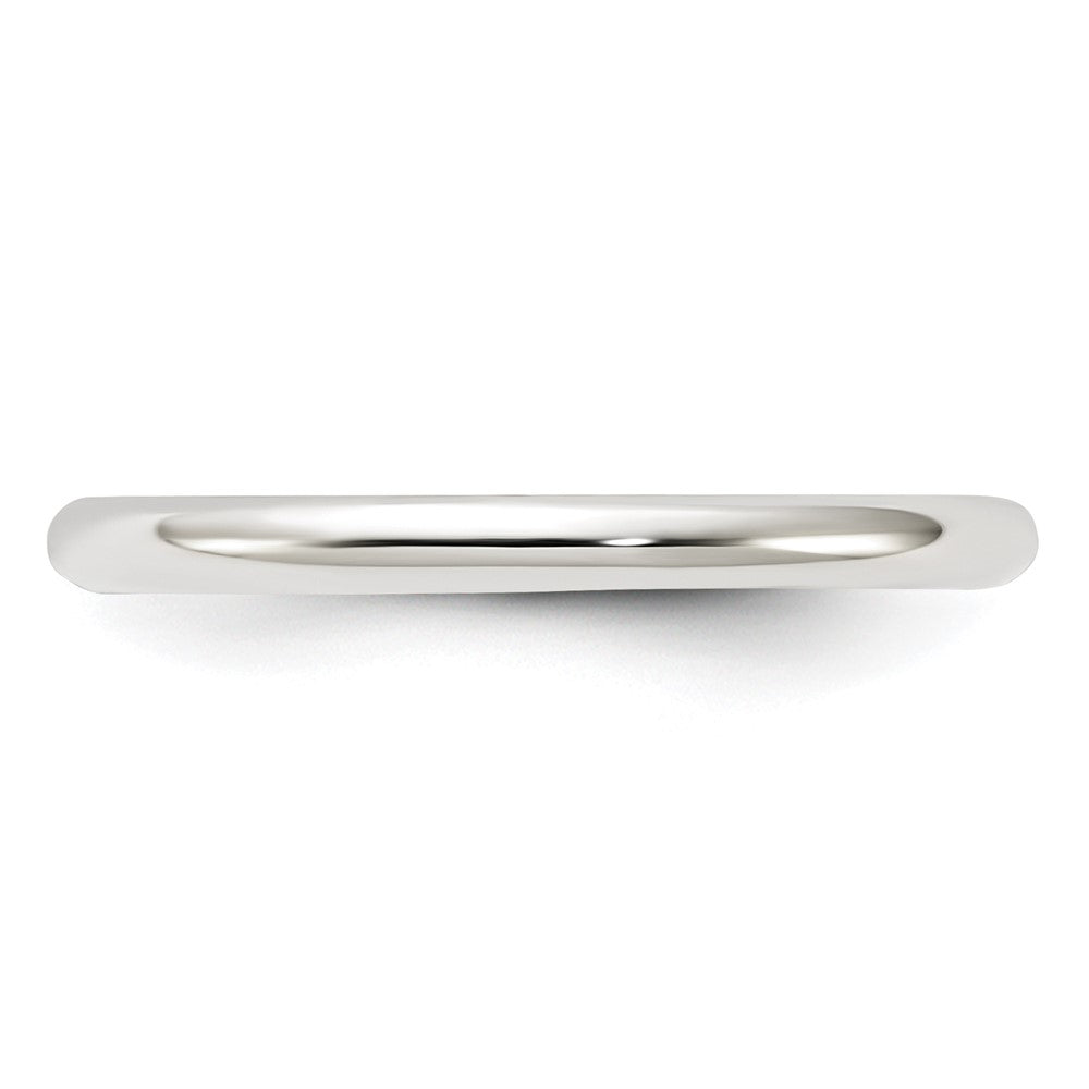 Sterling Silver 2mm Half Round Size 5 Band