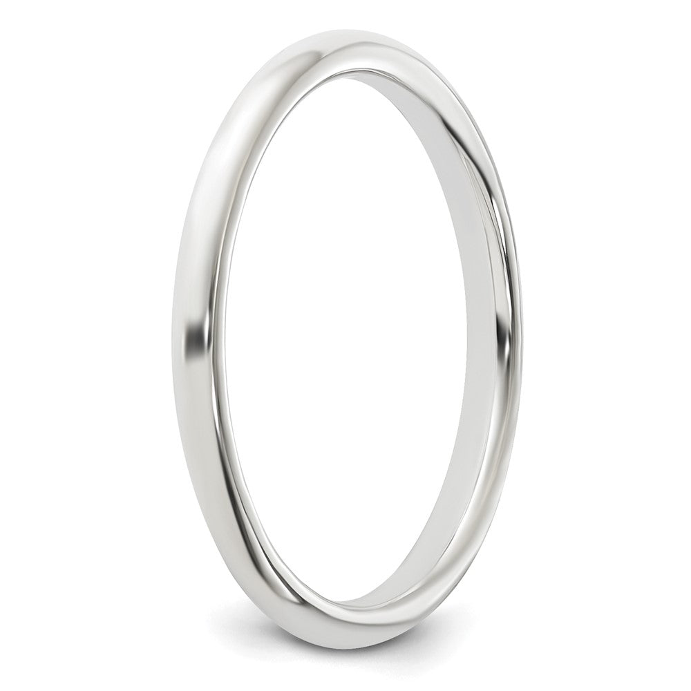 Sterling Silver 2mm Half Round Size 12 Band