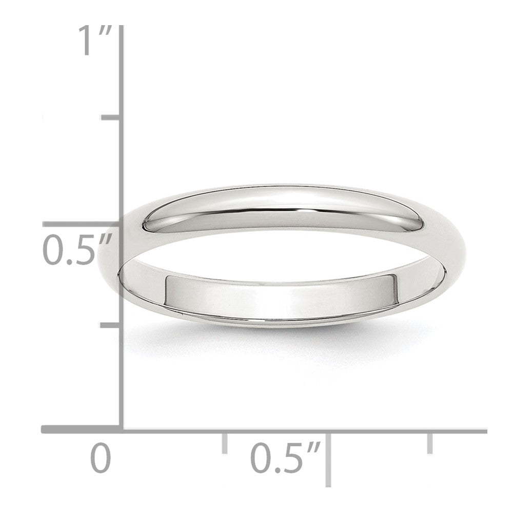 Sterling Silver 3mm Half Round Size 4.5 Band