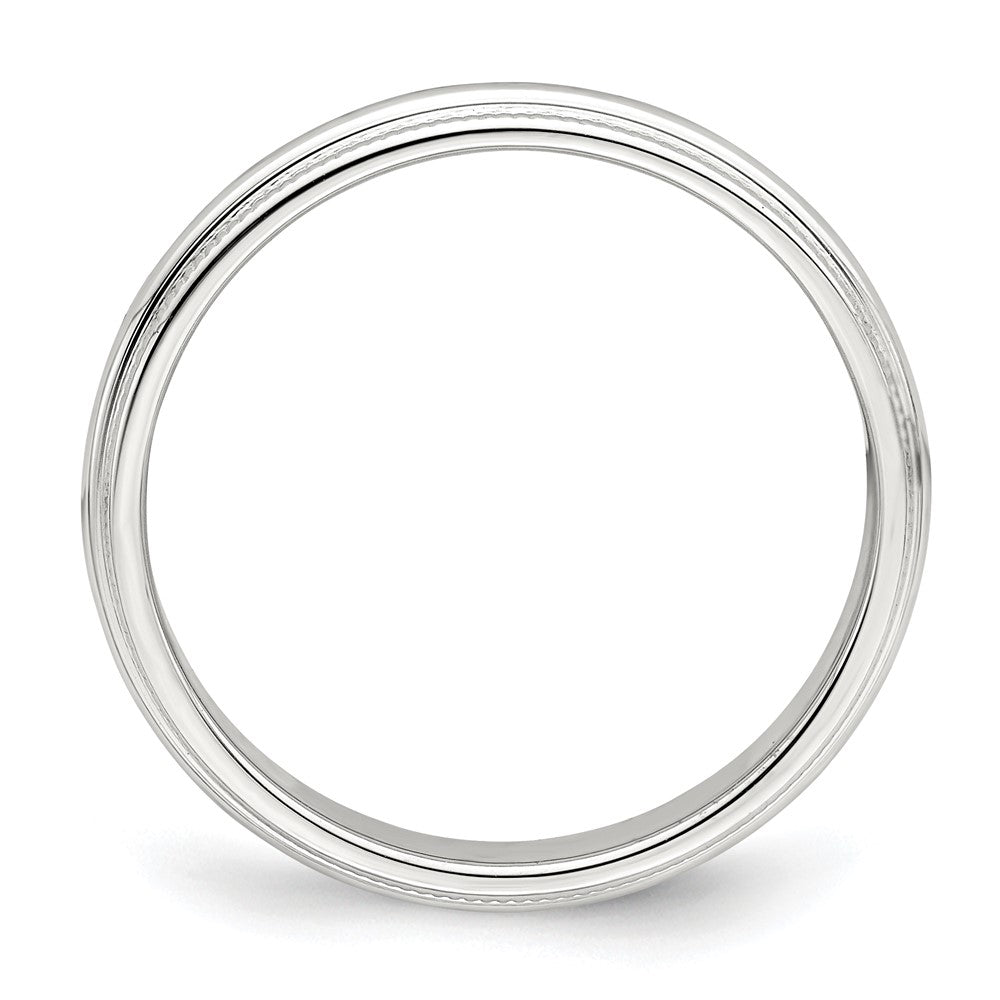 Sterling Silver 3mm Half Round Milgrain Size 13 Band