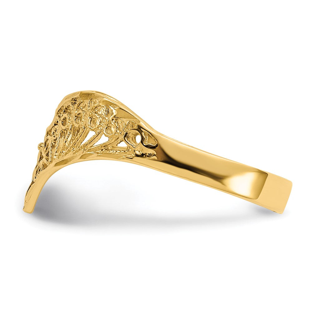 14k Diamond-Cut Filigree Ring