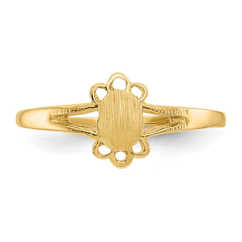 14k Childs Fancy Signet Ring