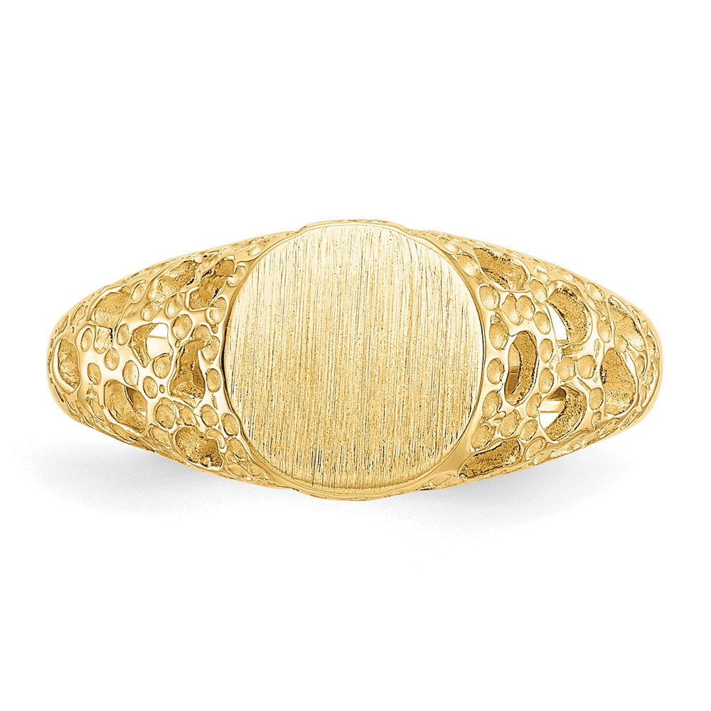 14k Childs Fancy Signet Ring