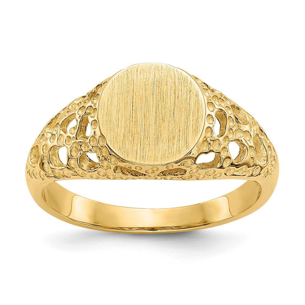 14k Childs Fancy Signet Ring