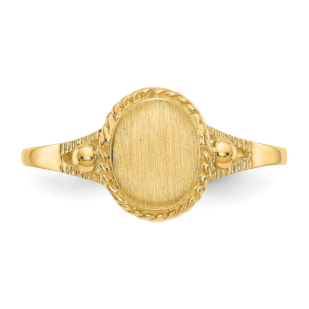 14k Childs Fancy Signet Ring