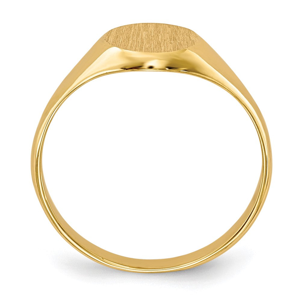 14k Childs Closed Back Signet Ring