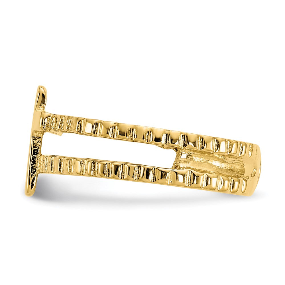 14k Cross Toe Ring