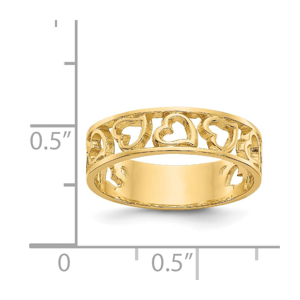 14k Heart Ring