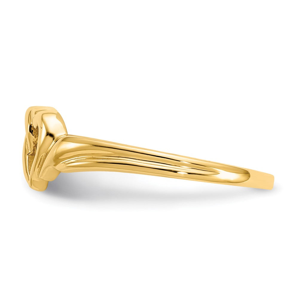 14K Heart Ring