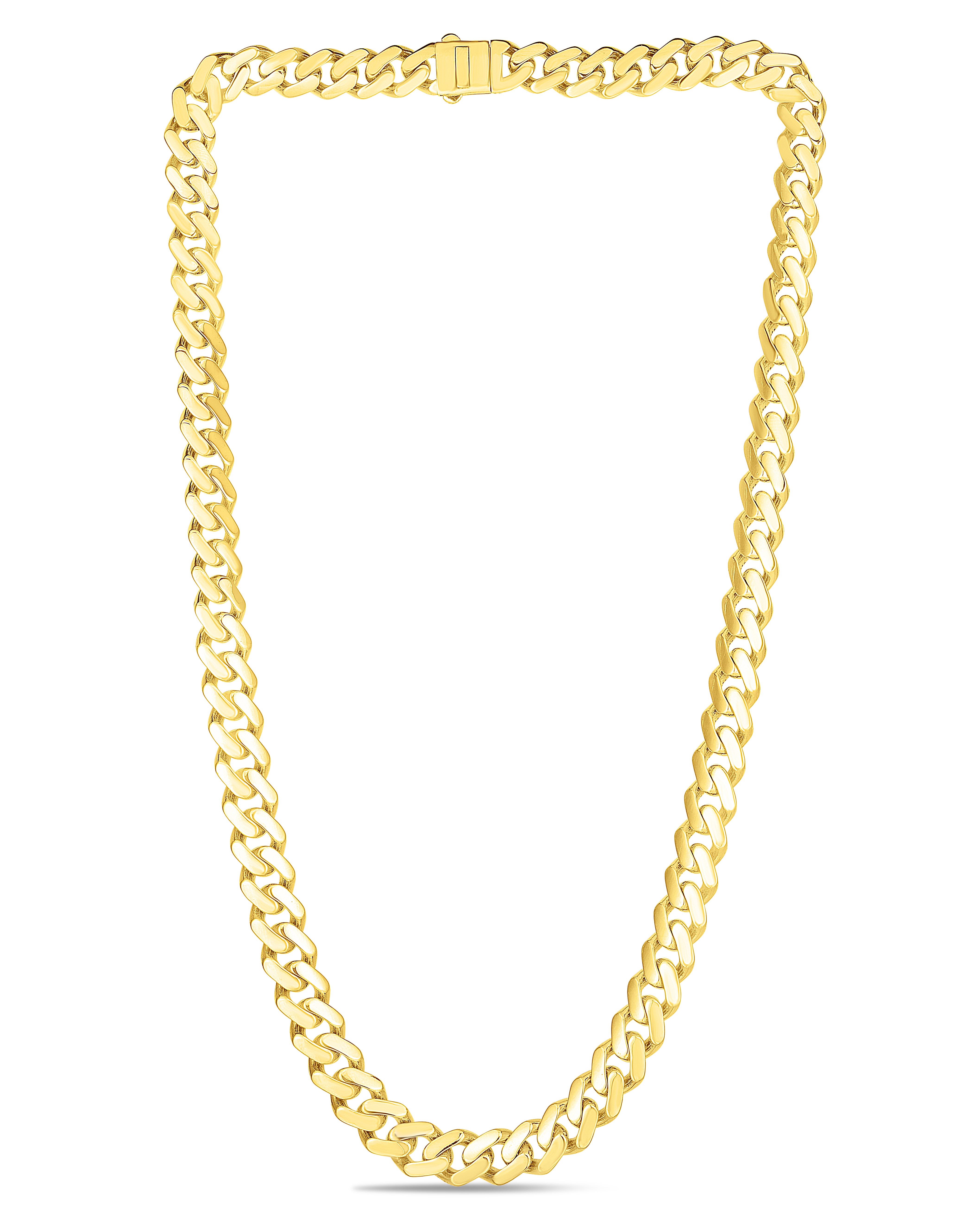 14K Yellow Gold 9.5mm Lite Miami Cuban 22" Chain Necklace