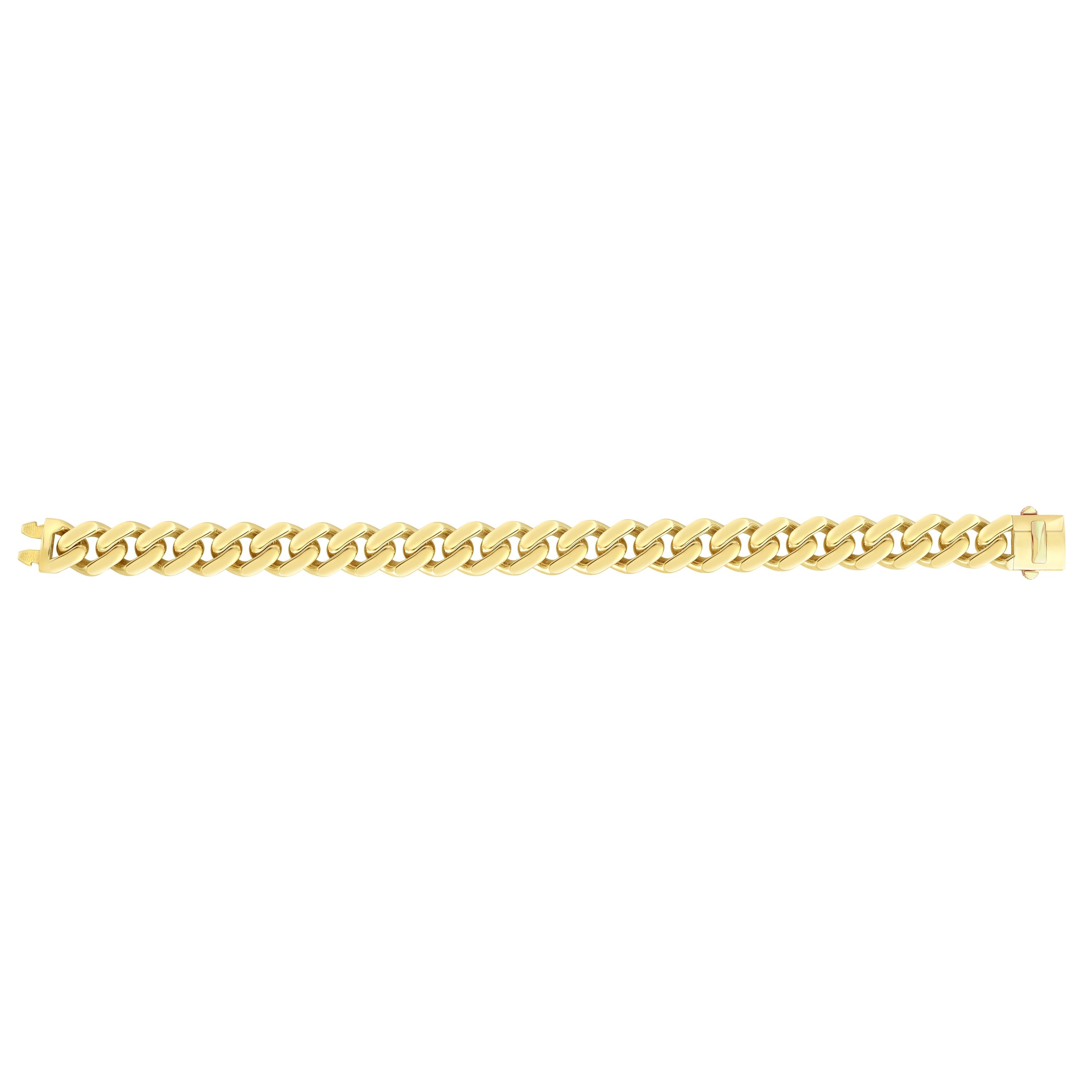 14K Yellow Gold 11.5mm Lite Miami Cuban 24" Chain Necklace