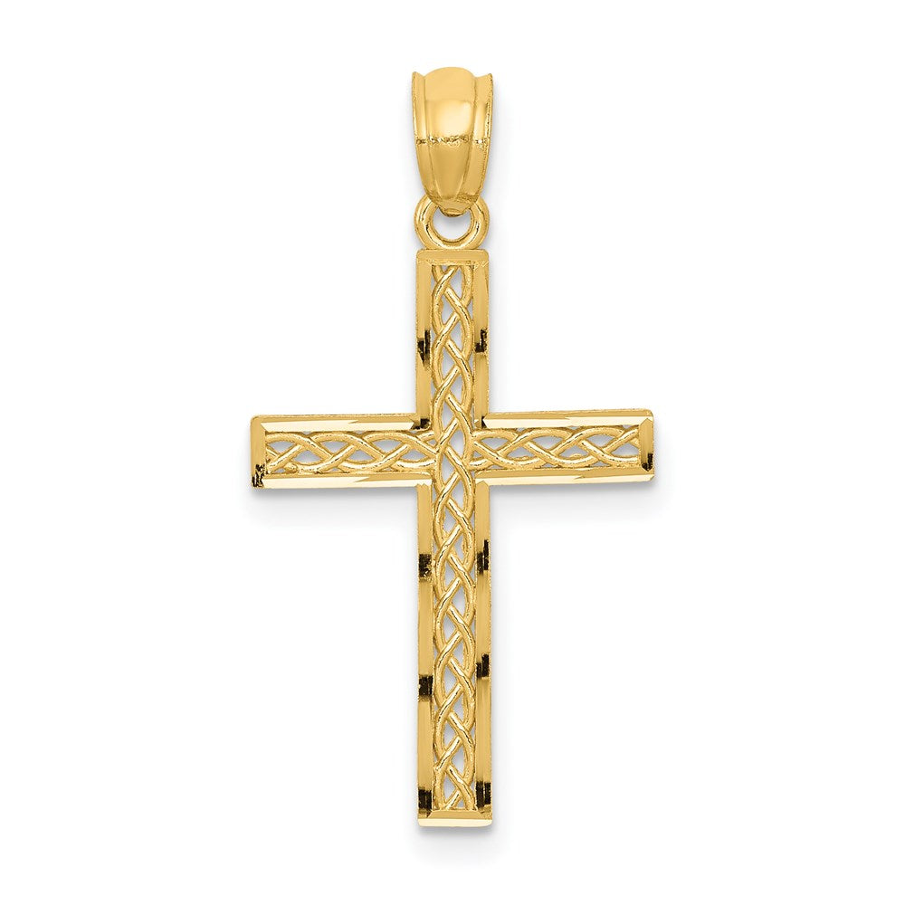 14k Filigree Cross Pendant